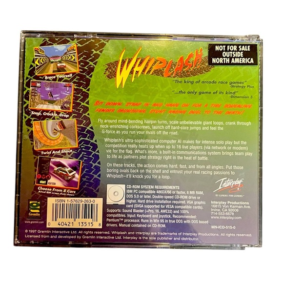 Whiplash Video Windows 95/98 PC Video Game - Picture 2 of 4